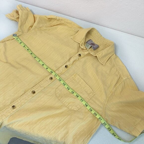 The Territory Ahead Top Mens Medium Button Front Textured Cotton Casual - Picture 9 of 9